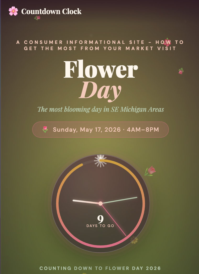 Eastern Market Flower Day May 21 2023